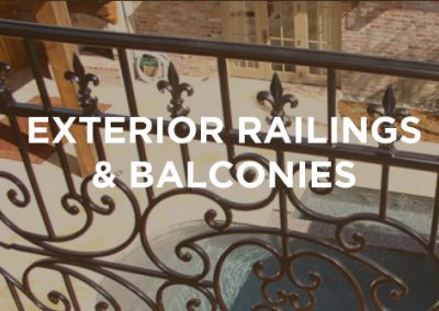 Exterior Railings and Balconies
